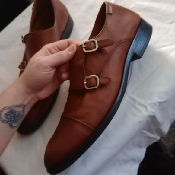 Pikolinos Brown Leather Monk Strap Shoes Mens Size 13 US 46 EU Morocco - Picture 3 of 10